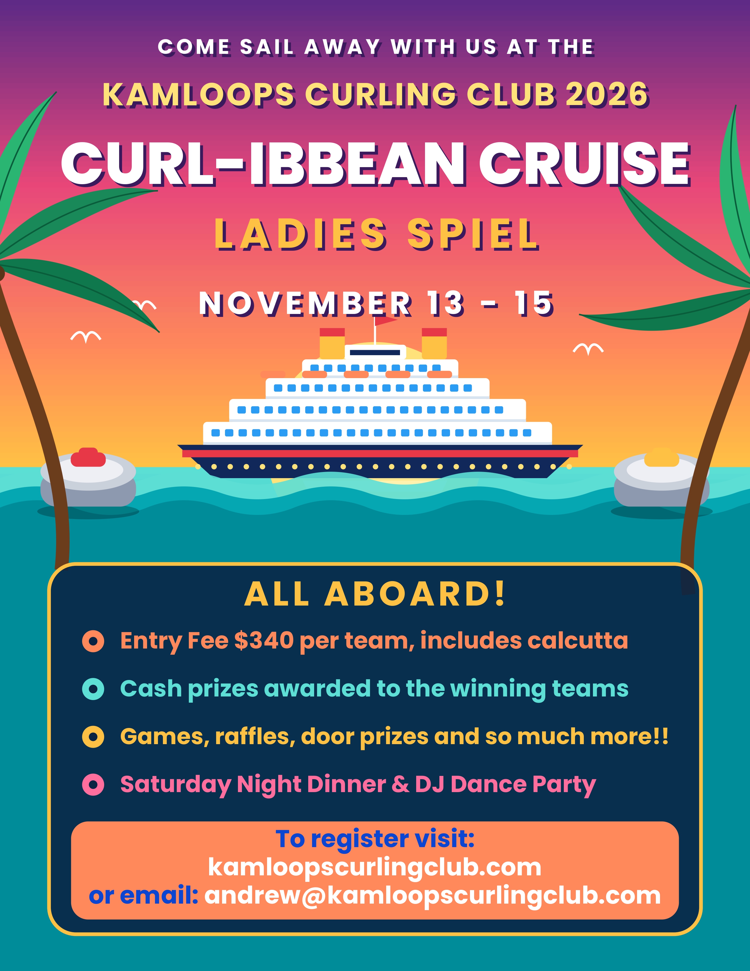 CURLIBBEAN CRUISE - LADIES BONSPIEL